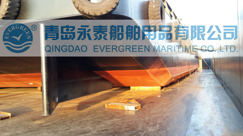 青岛永泰气囊在印尼完成一艘230尺新驳船的下水项目